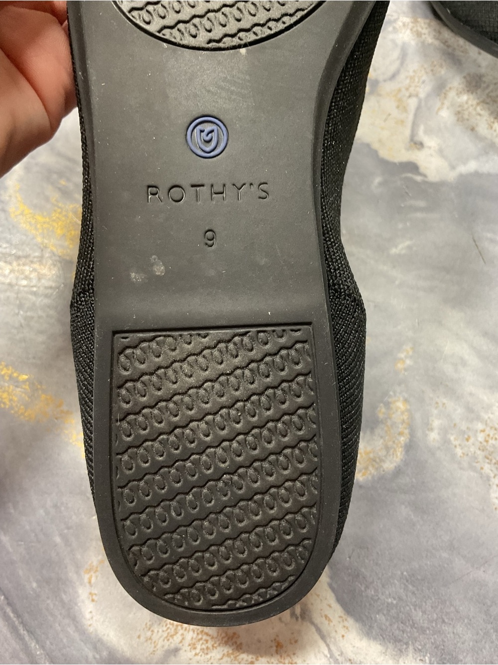 Black Ballet Rothys, size 9 - Picture 10 of 16